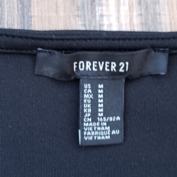 Forever 21 Little Black Dress with Deep V Size M - Picture 2 of 5